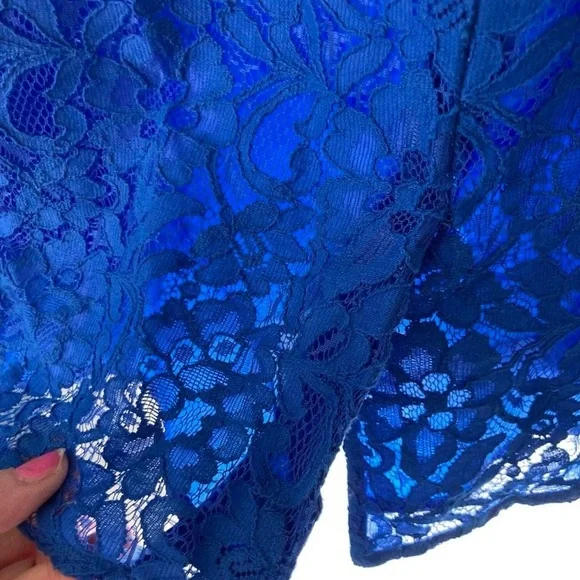 J.Crew blue lace dress Size 2 #party #eveningwear - Picture 8 of 9